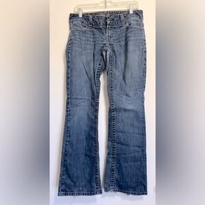 American Eagle Outfitters Blue Flare Wide Leg Jeans